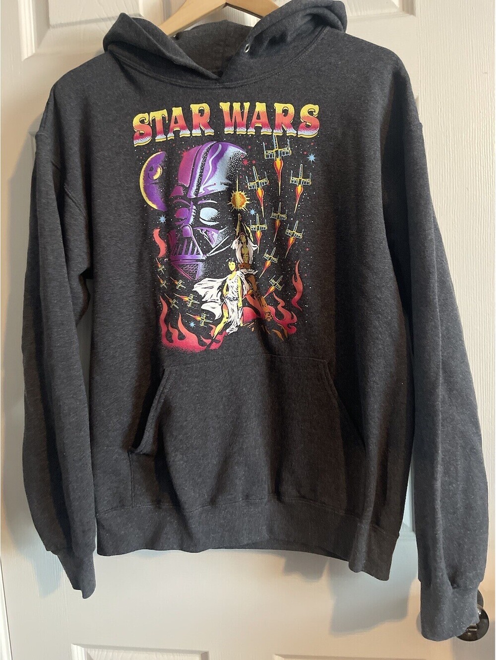 Star Wars Urban Outfitters Retro  Darth Vader Hoodie Sz S Sweatshirt Graphic